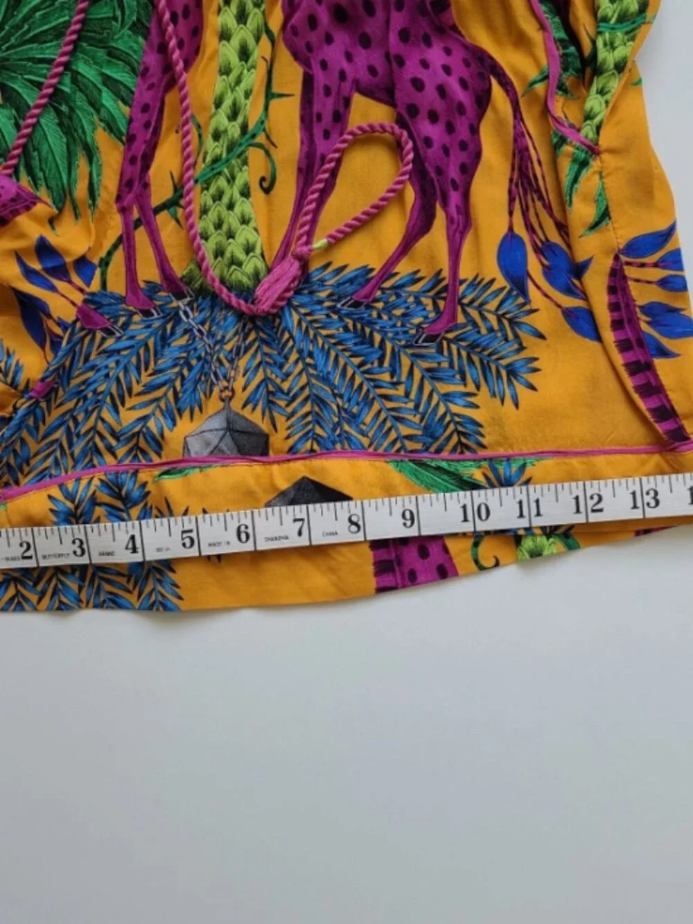 Emma J Shipley Anthropologie Extravaganza Sleep Shorts L Animal Print Orange